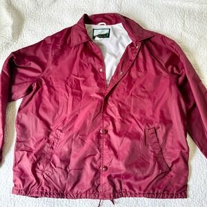 Coaches Jacket XL 90s Indie Athletic Retro Sportswear Fleece Lined Windbreaker